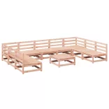 10 részes tömör duglászfenyő kerti kanapészett