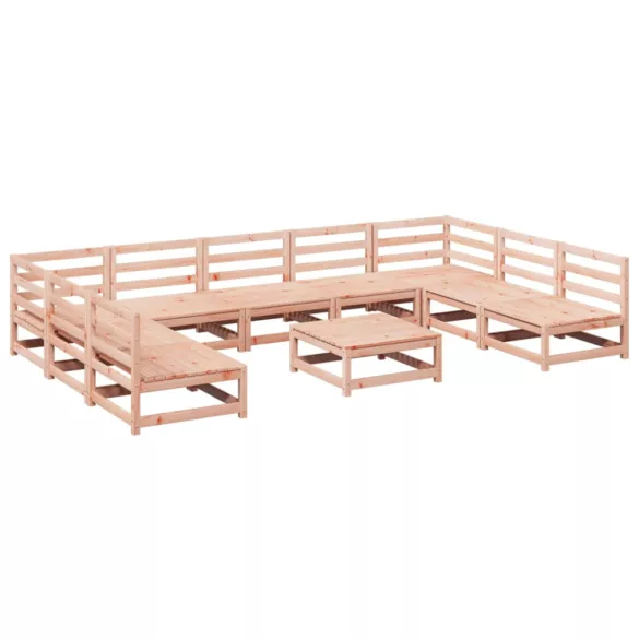 10 részes tömör duglászfenyő kerti kanapészett