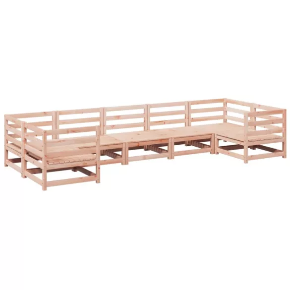 7 részes tömör duglászfenyő kerti kanapészett