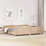 tömör fenyőfa ágy matrac nélkül 180 x 200 cm