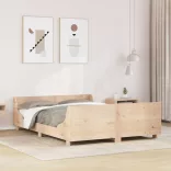 tömör fenyőfa ágy matrac nélkül 160 x 200 cm