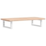 acél és tömör tölgyfa falra szerelhető mosdópolc