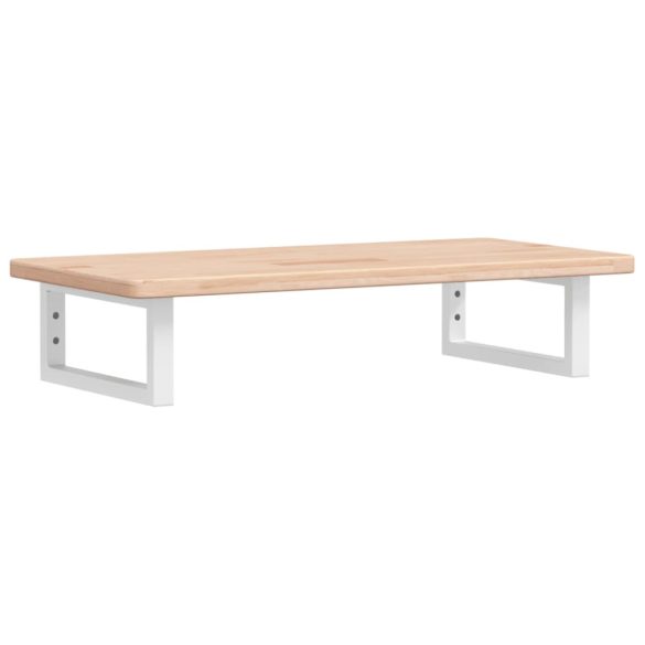 acél és tömör tölgyfa falra szerelhető mosdópolc