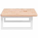 acél és tömör tölgyfa falra szerelhető mosdópolc