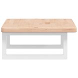 acél és tömör tölgyfa falra szerelhető mosdópolc