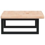 acél és tömör tölgyfa falra szerelhető mosdópolc