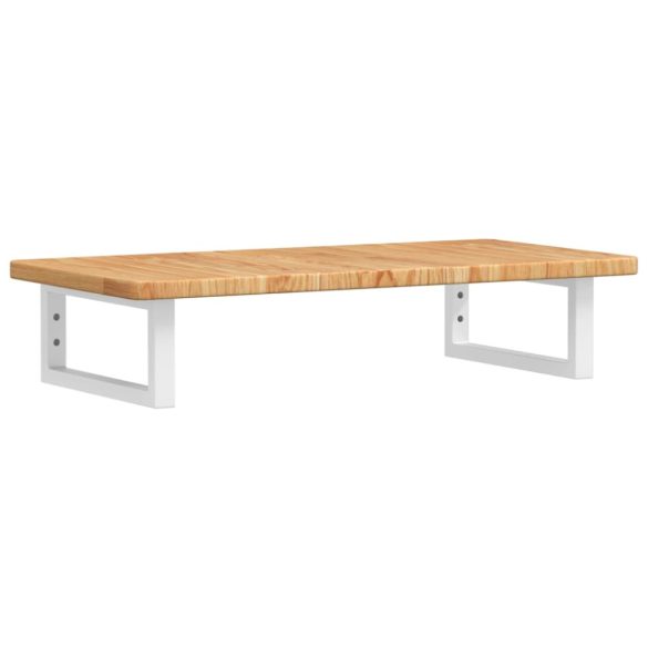 acél és tömör tölgyfa falra szerelhető mosdópolc