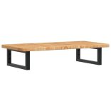 acél és tömör tölgyfa falra szerelhető mosdópolc