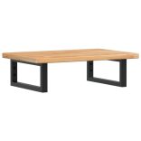 acél és tömör tölgyfa falra szerelhető mosdópolc