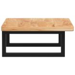 acél és tömör tölgyfa falra szerelhető mosdópolc