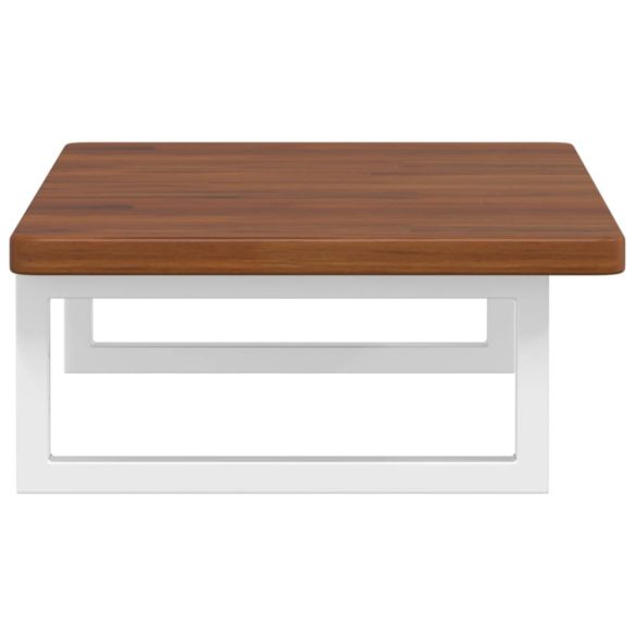 acél és tömör tölgyfa falra szerelhető mosdópolc