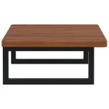 acél és tömör tölgyfa falra szerelhető mosdópolc