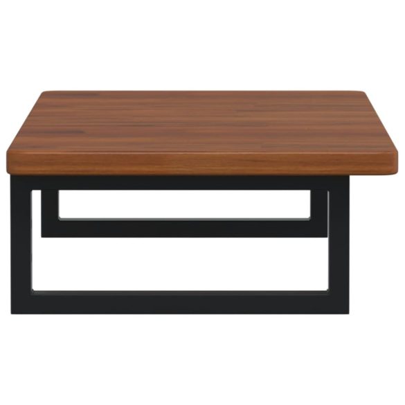 acél és tömör tölgyfa falra szerelhető mosdópolc