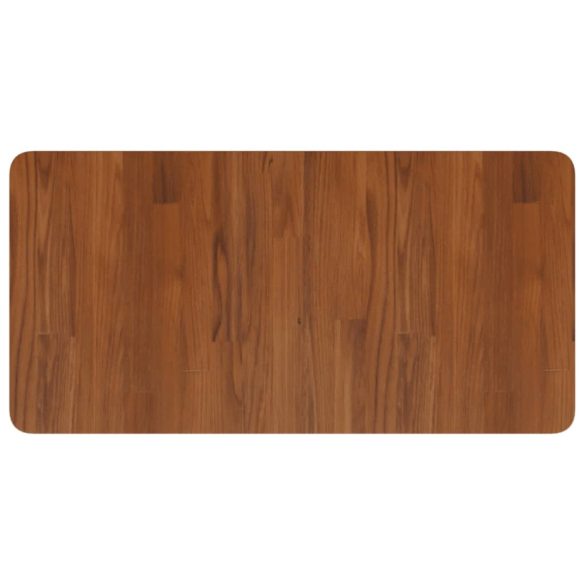 acél és tömör tölgyfa falra szerelhető mosdópolc