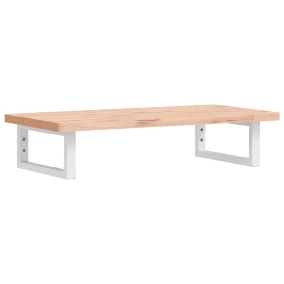 acél és tömör bükkfa falra szerelhető mosdópolc