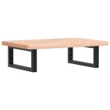 acél és tömör bükkfa falra szerelhető mosdópolc