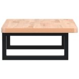 acél és tömör bükkfa falra szerelhető mosdópolc