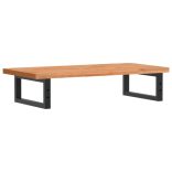 acél és tömör bükkfa falra szerelhető mosdópolc