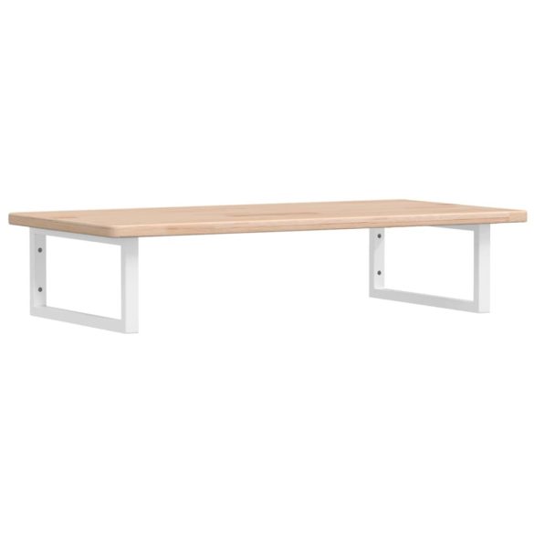 acél és tömör tölgyfa falra szerelhető mosdópolc