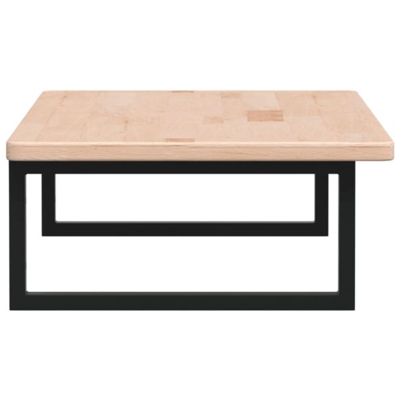 acél és tömör tölgyfa falra szerelhető mosdópolc