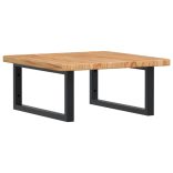 acél és tömör tölgyfa falra szerelhető mosdópolc