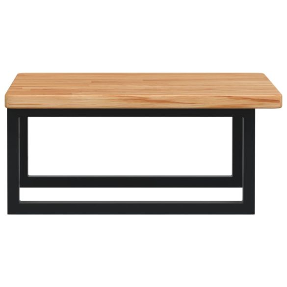 acél és tömör tölgyfa falra szerelhető mosdópolc