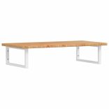 acél és tömör tölgyfa falra szerelhető mosdópolc