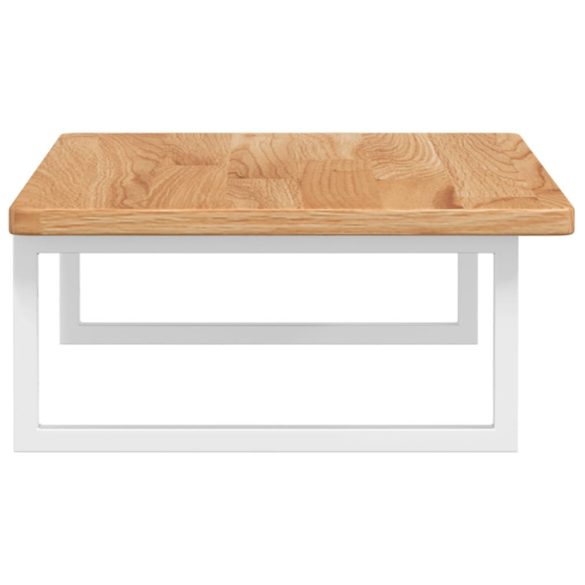 acél és tömör tölgyfa falra szerelhető mosdópolc