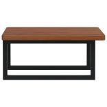 acél és tömör tölgyfa falra szerelhető mosdópolc