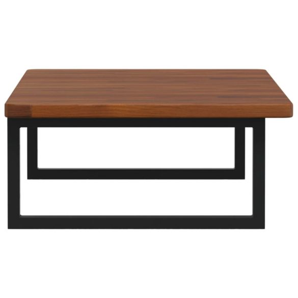 acél és tömör tölgyfa falra szerelhető mosdópolc