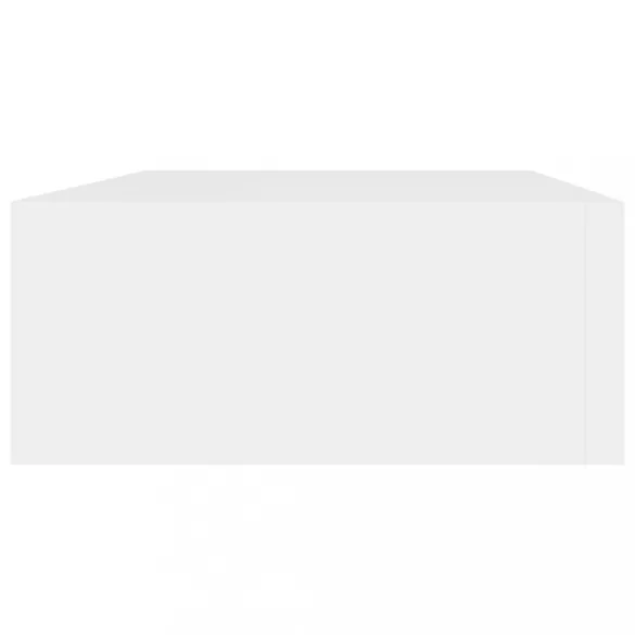 fehér MDF falra szerelhető fiókos polc 40 x 23,5 x 10 cm