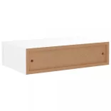 2 db fehér MDF falra szerelhető fiókos polc 40 x 23,5 x 10 cm