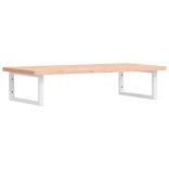 acél és tömör bükkfa falra szerelhető mosdópolc