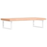 acél és tömör bükkfa falra szerelhető mosdópolc