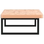 acél és tömör bükkfa falra szerelhető mosdópolc