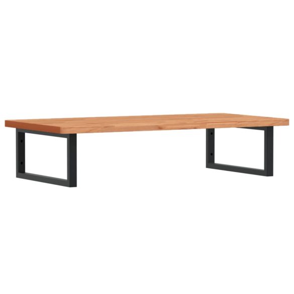 acél és tömör bükkfa falra szerelhető mosdópolc