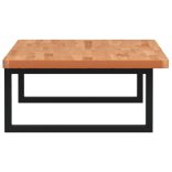 acél és tömör bükkfa falra szerelhető mosdópolc