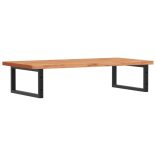 acél és tömör bükkfa falra szerelhető mosdópolc