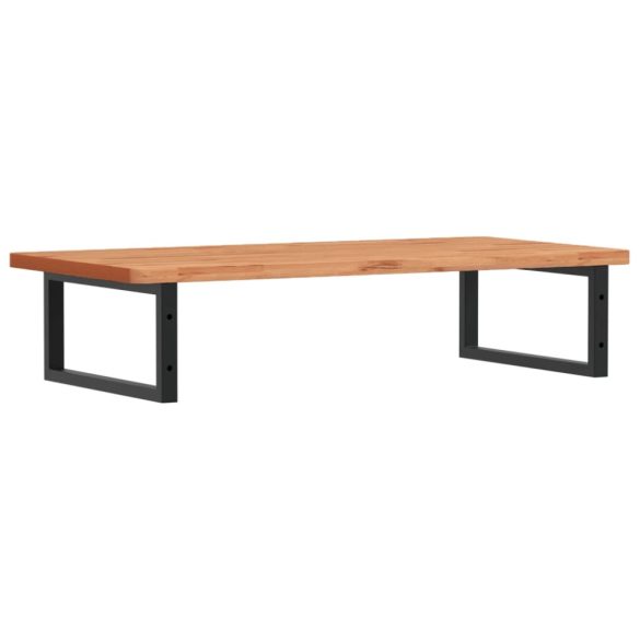 acél és tömör bükkfa falra szerelhető mosdópolc