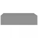 2 db szürke MDF falra szerelhető fiókos polc 40 x 23,5 x 10 cm