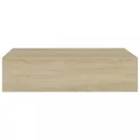 tölgyszínű MDF falra szerelhető fiókos polc 40 x 23,5 x 10 cm