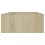 tölgyszínű MDF falra szerelhető fiókos polc 40 x 23,5 x 10 cm