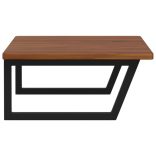 acél és tömör tölgyfa falra szerelhető mosdópolc