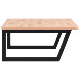 acél és tömör bükkfa falra szerelhető mosdópolc