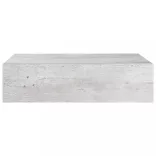 betonszürke MDF falra szerelhető fiókos polc 40 x 23,5 x 10 cm