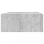 betonszürke MDF falra szerelhető fiókos polc 40 x 23,5 x 10 cm