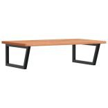 acél és tömör bükkfa falra szerelhető mosdópolc