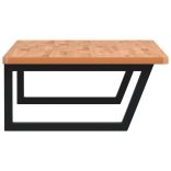 acél és tömör bükkfa falra szerelhető mosdópolc