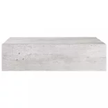 2 db betonszürke MDF falra szerelhető fiókos polc 40x23,5x10 cm