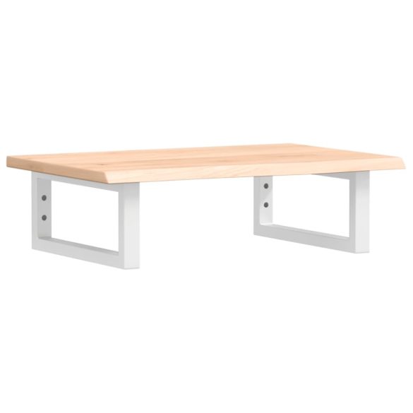 acél és tömör tölgyfa falra szerelhető mosdópolc